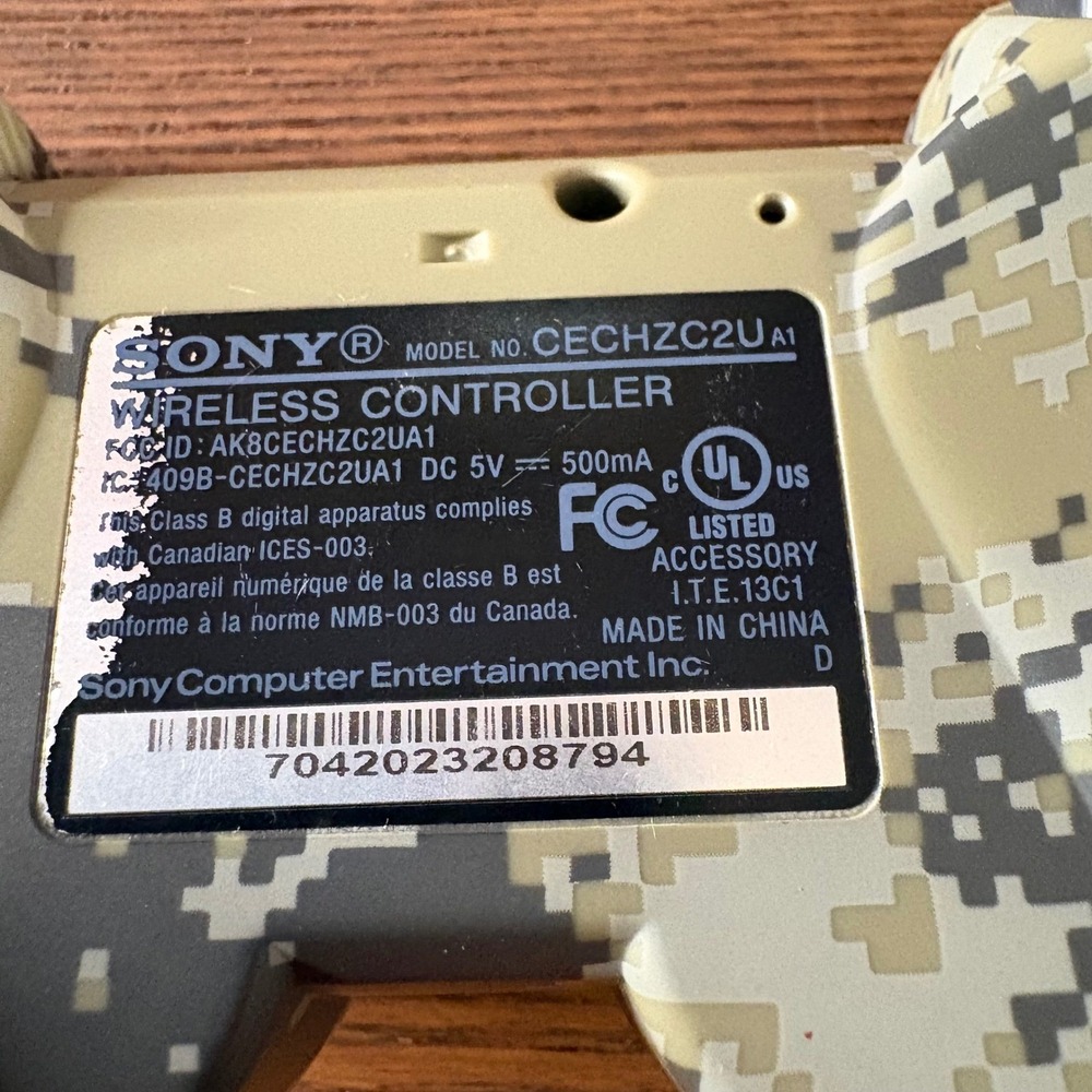 Sony DualShock 3 PS3 Controller SIXAXIS Camo CECHZC2U A1 Good Digital - Picture 5 of 9